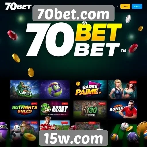 Overview das opções de jogos disponíveis no 70bet